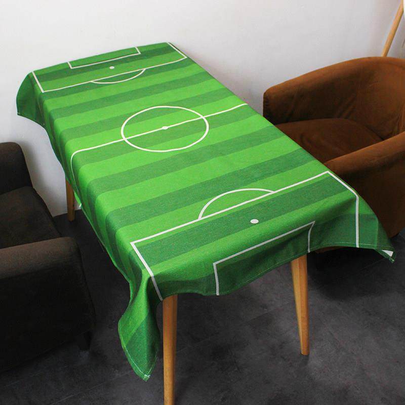 足球场俱乐部餐桌布布艺棉麻可水洗盖巾长方形圆书桌布茶几垫桌布,居家布艺,桌布,淘宝优惠券,粉丝福利购,淘宝优惠卷