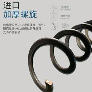 软管吸粮机专用绞龙叶片抽粮机耐磨锰钢内簧螺旋软蛟龙龙