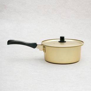 韩式单把拉面锅煮面锅黄铝锅汤锅单柄锅速热铝锅泡面锅