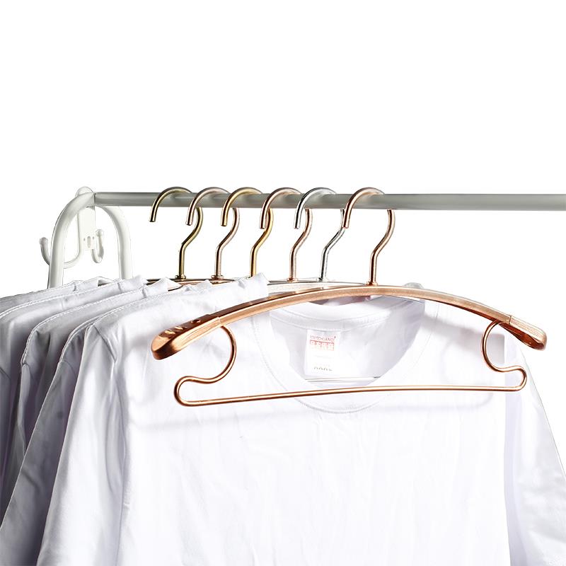 太空铝合金防滑衣挂无痕挂衣架家用阳台晒衣撑金属宽肩电动晾衣架