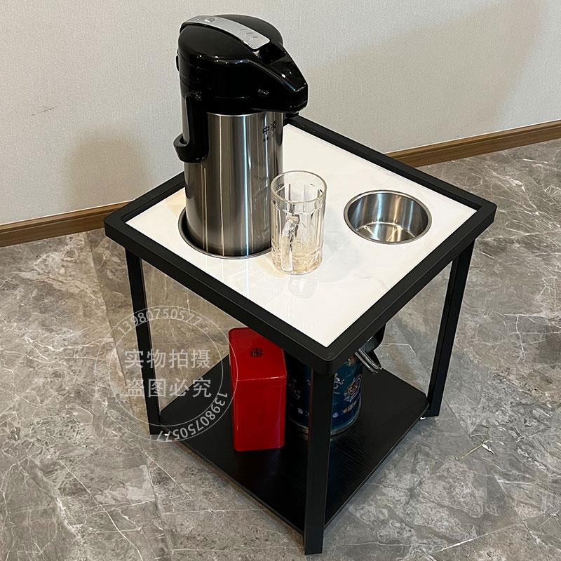 新款现代高端轻奢棋牌室麻将室麻将桌边麻将机专用岩板茶几茶水架