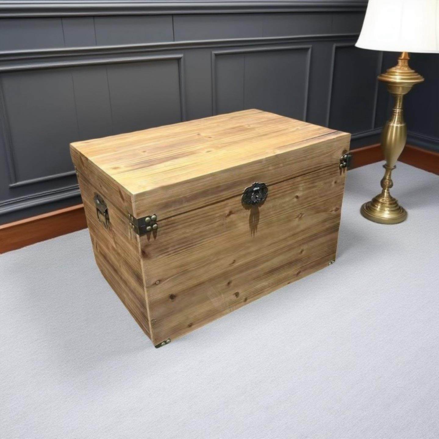 实木覆古收纳箱杂物收纳箱子整理箱子定制带锁家用木盒子衣帽箱子,收纳整理,收纳箱,淘宝优惠券,粉丝福利购,淘宝优惠卷