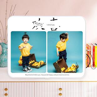 创意摆台相框定制宝宝照婚纱照情侣照恋人闺蜜礼物洗照片做成相框