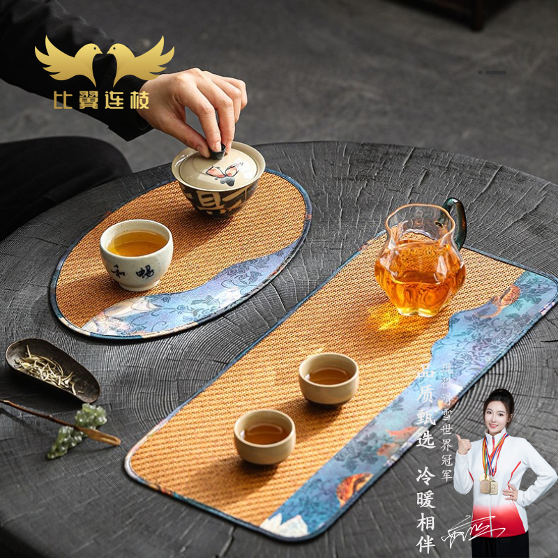 【比翼连枝】国风藤编棱织茶席