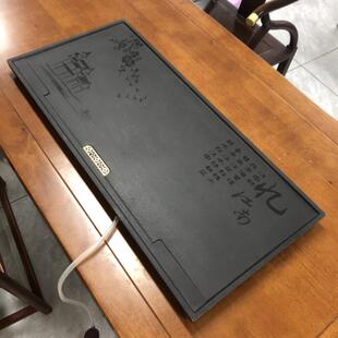 家用简约客厅泡茶功夫茶具办公室茶台盘茶海 乌金石茶盘忆江南新款