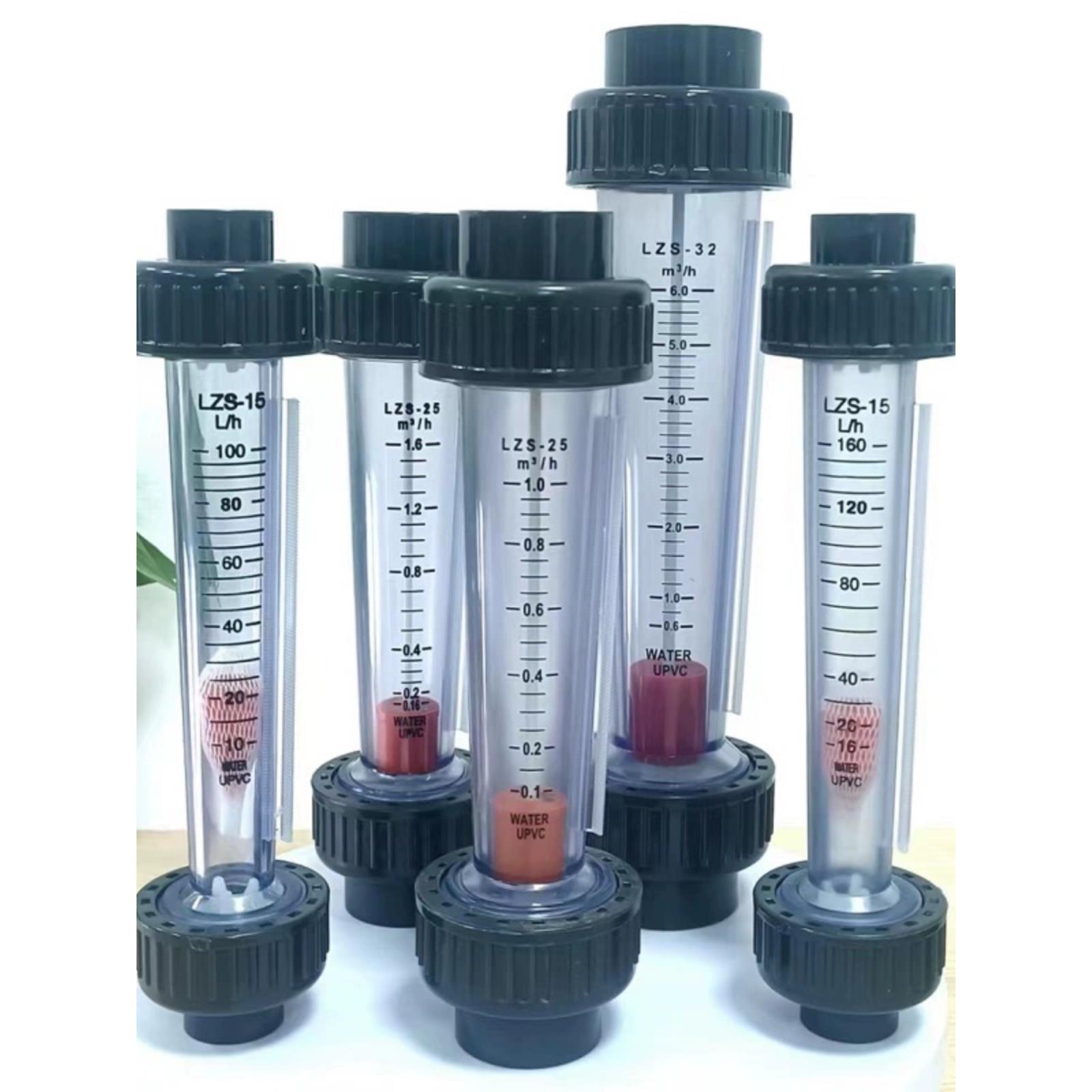 LZS15/20/25管道浮子流量计 液体水塑料管式转子流量计耐酸碱腐蚀