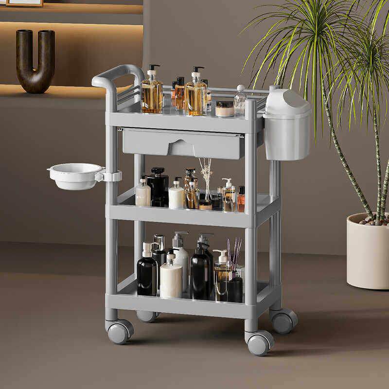 美容院专用小推车置物架移动工具收纳层架子美甲店仪器多功能收纳