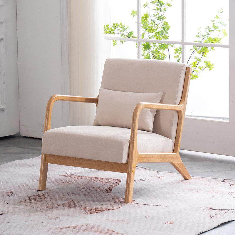 单人沙发椅阳台休闲 桌椅实木懒人椅子客厅会客喝茶卧室看书休息,住宅家具,沙发椅,淘宝优惠券,粉丝福利购,淘宝优惠卷