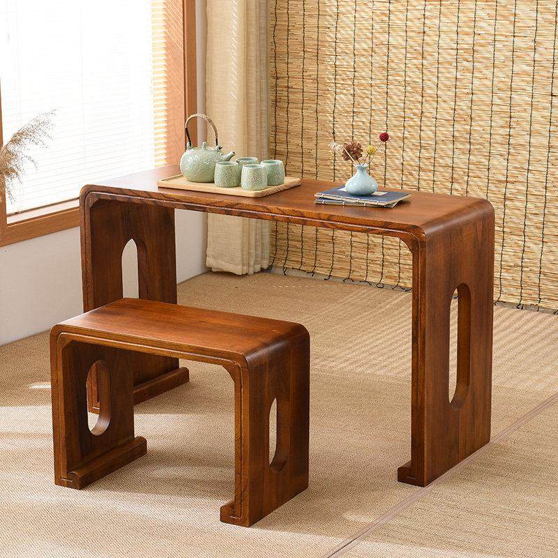 烧桐木彷古琴桌共鸣古琴桌凳实木琴桌琴凳国学古琴桌书法桌古筝桌