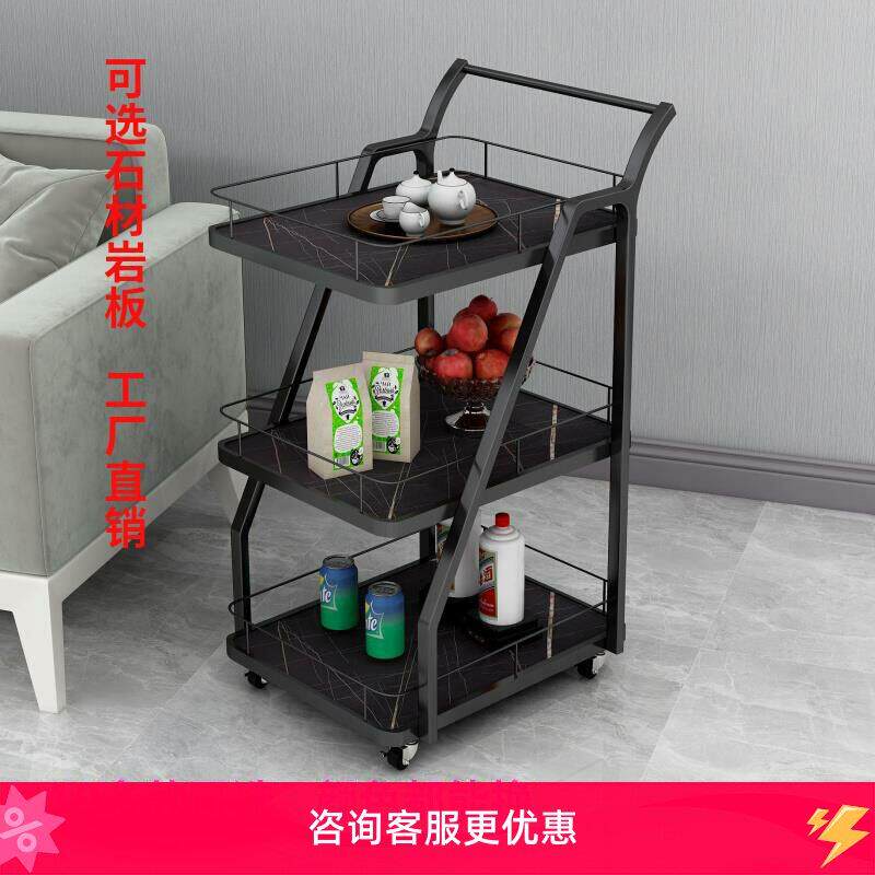 酒水饮料茶水手推车餐厅4S店酒店酒吧KTV移动小推车置物架餐车