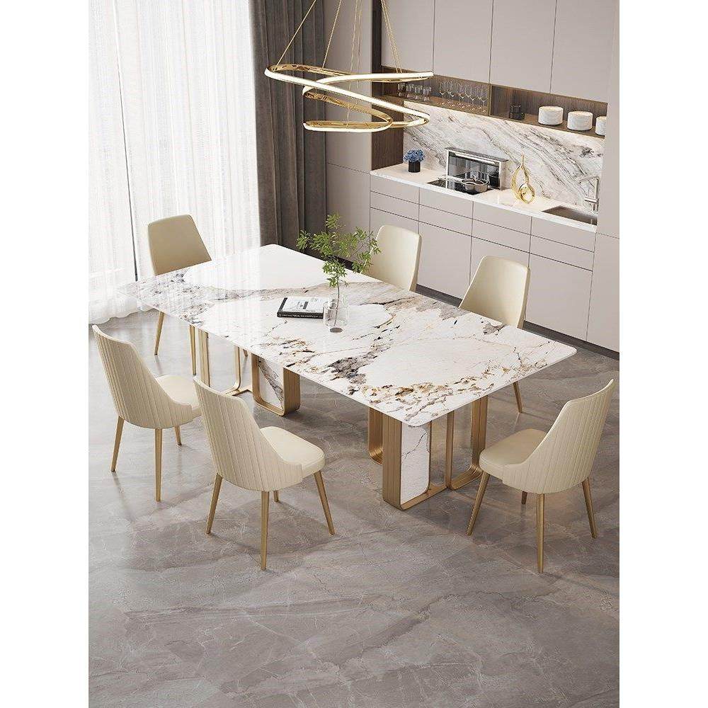 岩板餐桌家用小户型轻奢极简约岛台2022年网红桌椅组合,住宅家具,岩板餐桌,淘宝优惠券,粉丝福利购,淘宝优惠卷