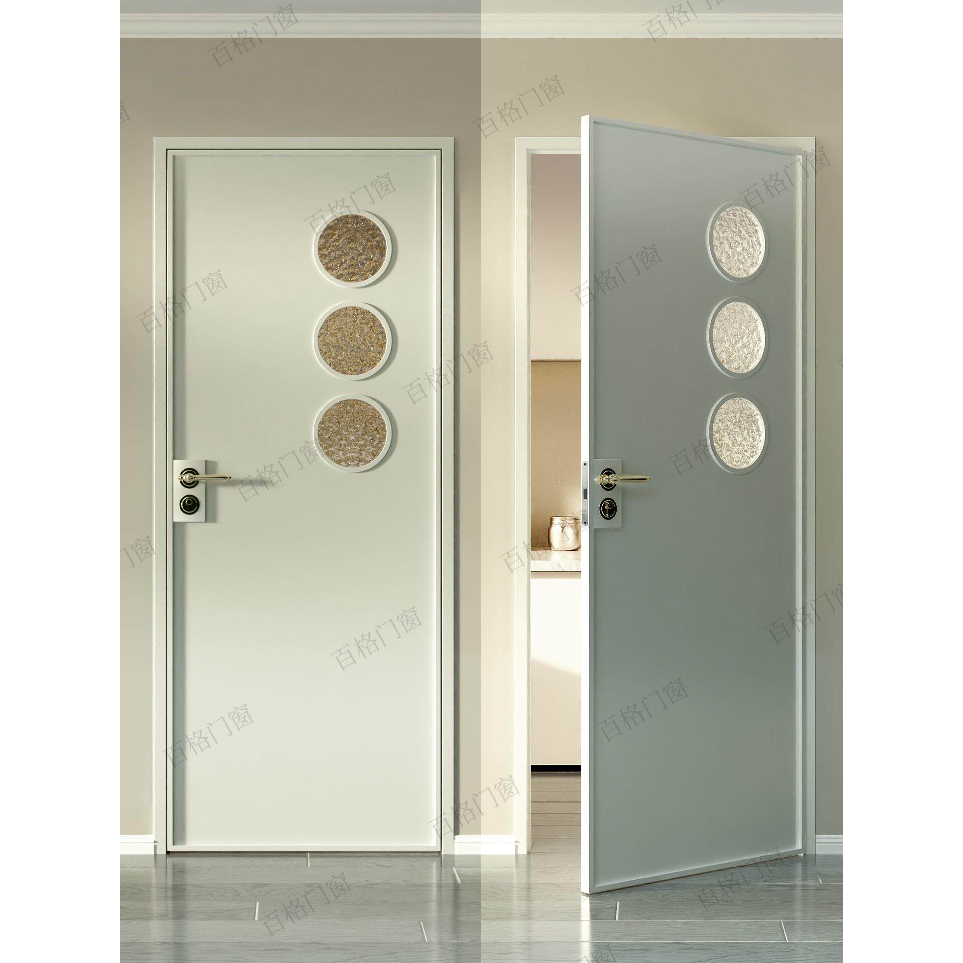 定制法式覆古门铝合金洞洞门卫生间厕所门卧室书房平开门现代简约