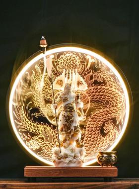 关公招财摆件关二爷神像关公像财神客厅办公室收银台装饰开业礼物