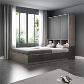 实木多层板儿童榻榻米床衣柜一体小户型带书桌塌塌米次卧室收纳床