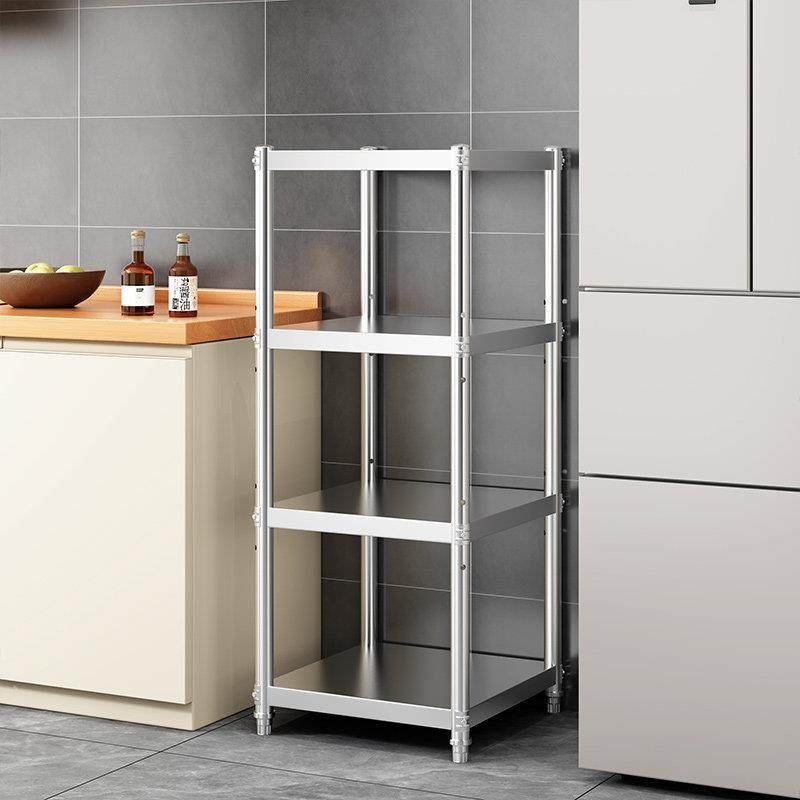 不锈钢置物架层架厨房多层储物架落地微波炉电烤箱架家用收纳锅盆,厨房/烹饪用具,微波炉置物架,淘宝优惠券,粉丝福利购,淘宝优惠卷