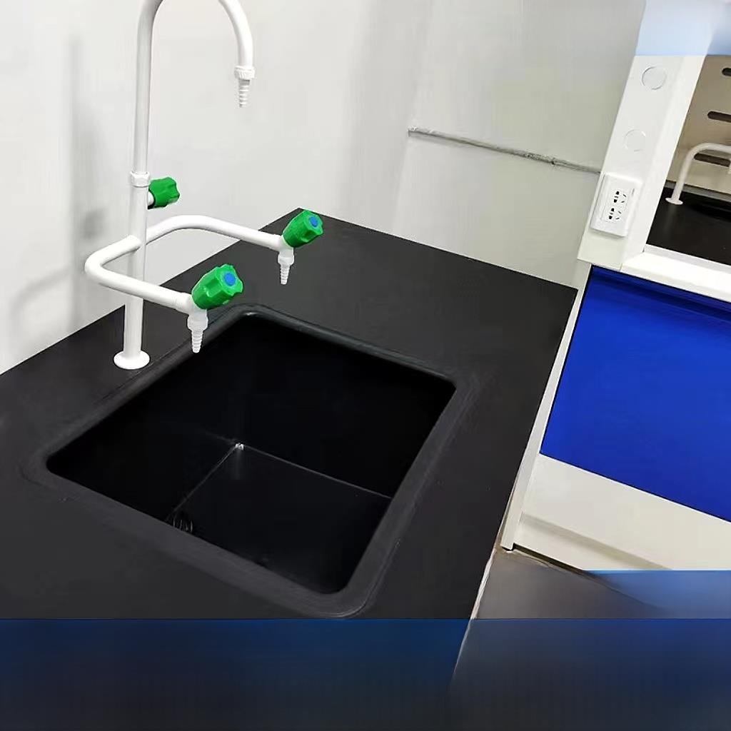 实验室PP水槽医院化验室塑料水盆耐酸碱腐蚀水池水斗台上盆高密度