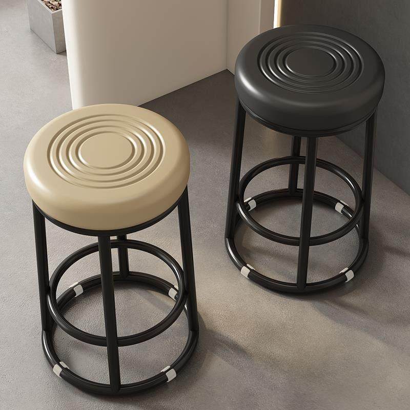 特厚圆形高脚凳吧台凳KTV铁艺吧凳手机店柜台前台商用圆凳子椅子,住宅家具,高脚凳,淘宝优惠券,粉丝福利购,淘宝优惠卷