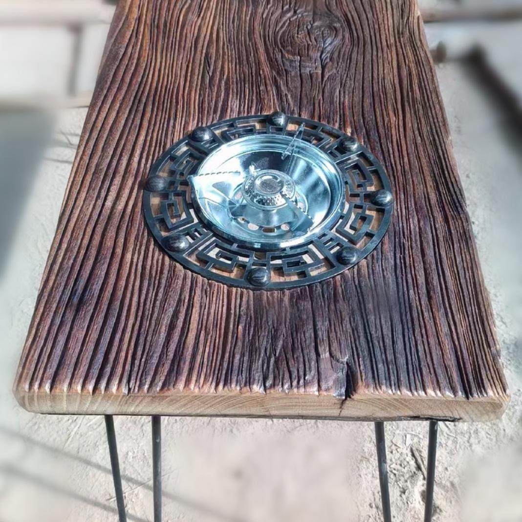 风化老榆木户外可携式露营煮茶折叠炭火炉茶桌可携式火锅桌围炉煮,住宅家具,家用茶台/茶桌,淘宝优惠券,粉丝福利购,淘宝优惠卷