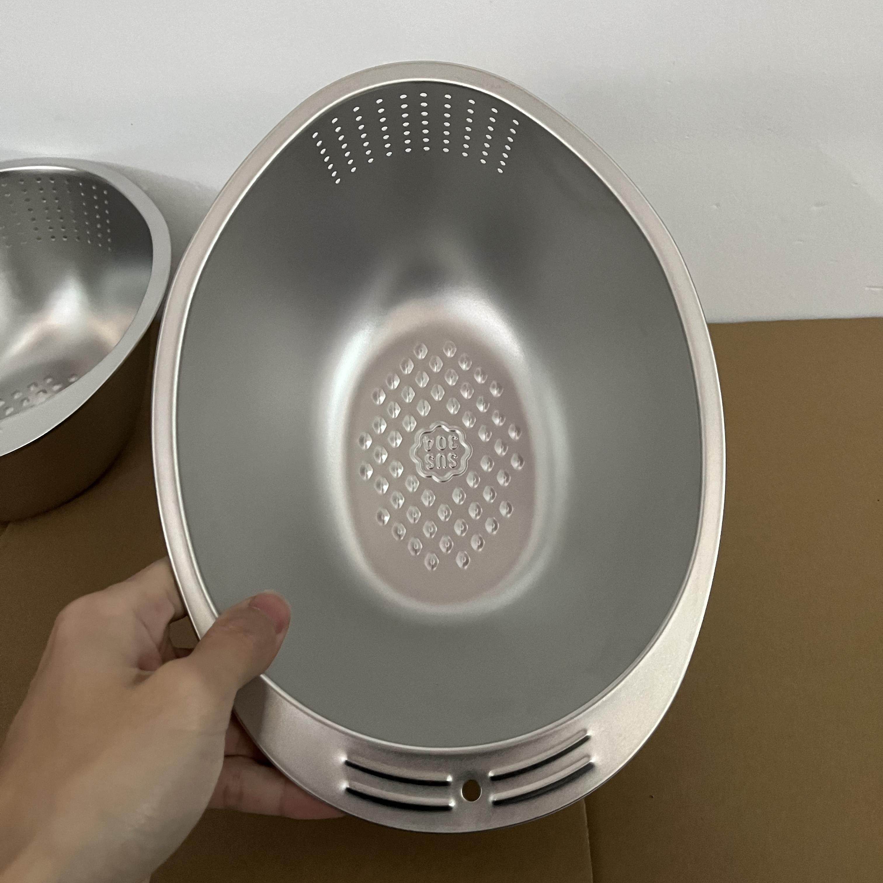 Alin304不锈钢洗米筛斜底洗菜淘米沥水篮家用厨房五谷果蔬漏盆,餐饮具,洗菜盆/沥水篮/漏水筛,淘宝优惠券,粉丝福利购,淘宝优惠卷