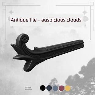 祥云角门头集成彷古檐瓦树脂瓦配件中国风与塑料配墙装饰