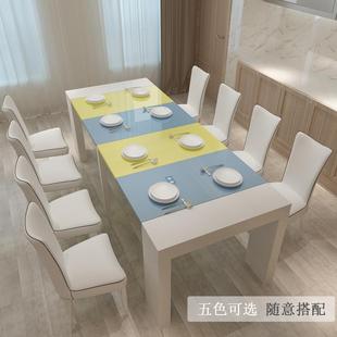 可折叠餐桌家用10人8人多功能省空间小户型拉伸餐桌 简约伸缩桌子