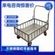 不锈钢304围栏平板推车静音手工具车周转车货物车搬运车防静电车