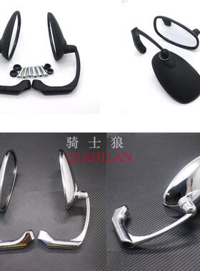 机车改装配件阿普利亚CR150 APR150-6手把后照镜覆古倒车反光镜