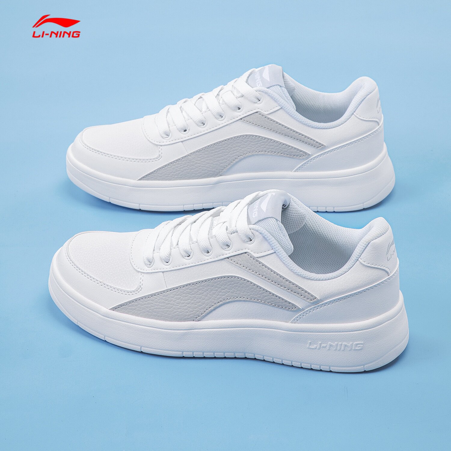 李宁板鞋男鞋男款2026新款小白鞋舒适轻便耐磨百搭男士休闲运动鞋