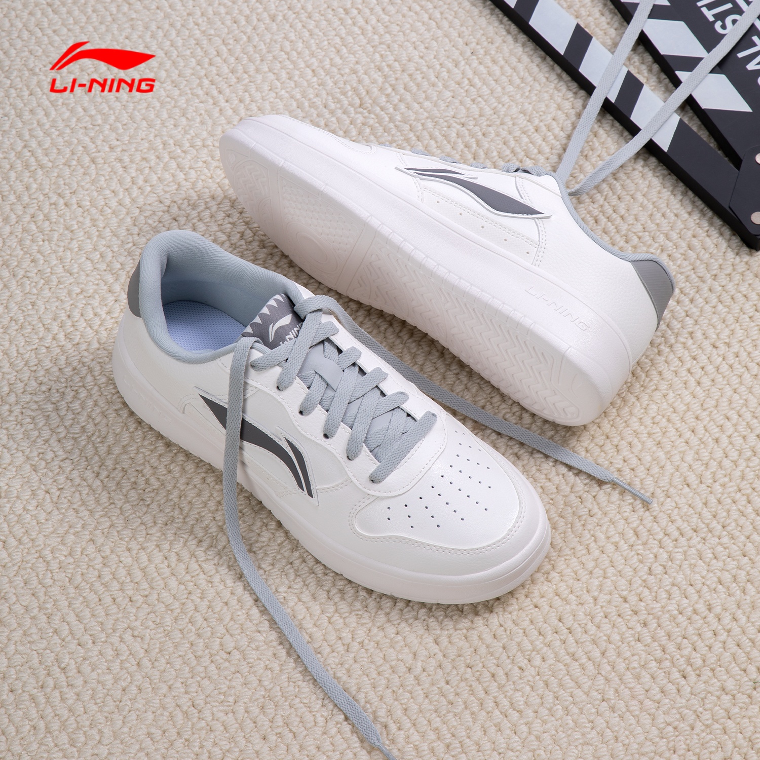 李宁浮舟板鞋男士新款经典休闲鞋