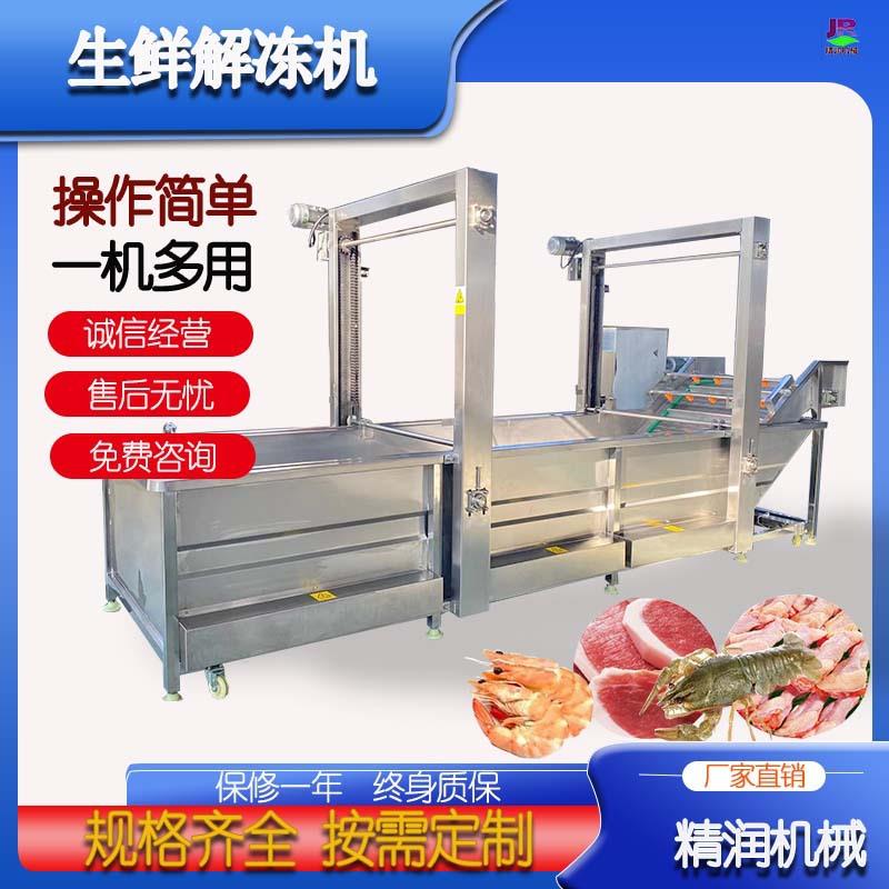 提升式冻鱼盘解冻机全自动气泡解冻机肉制品低温高湿解冻设备厂家
