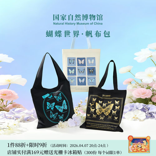国自博蝴蝶世界帆布包