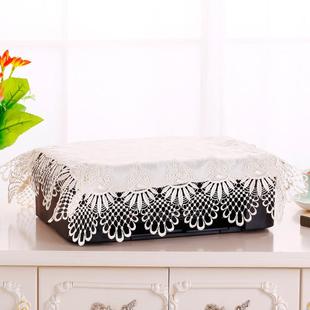 扫描仪复印机保险柜盖布功放机DVD影碟机防尘布蕾丝布艺多用盖巾