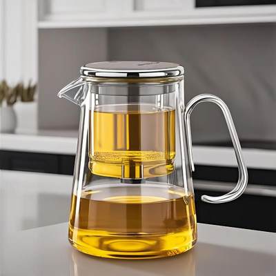 磁吸飘逸杯泡茶壶2025新款茶水分离冲茶器耐高温家用玻璃泡茶杯