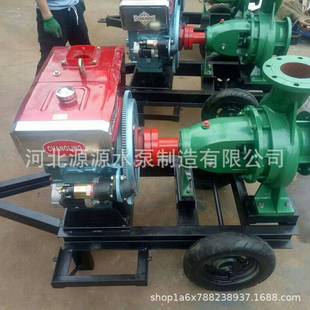 柴油机水泵农田灌溉喷灌6寸8寸扬程30米移动式柴油机离心泵