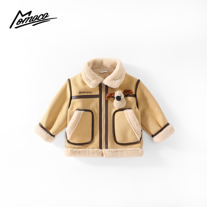 MOMOCO冬季新款男童加绒毛领立体小狗复古外套77430107006,童装/婴儿装/亲子装,普通外套,淘宝优惠券,粉丝福利购,淘宝优惠卷