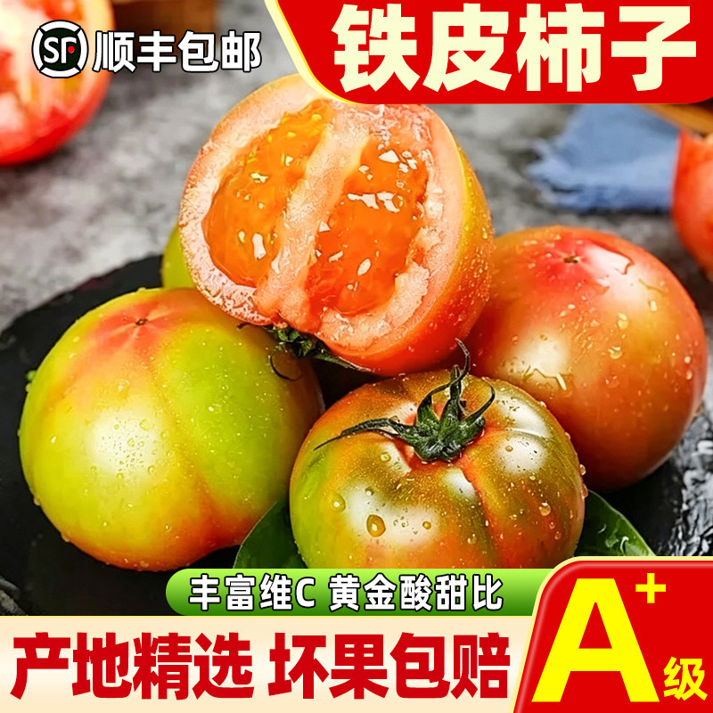 【顺丰包邮】铁皮柿子新鲜番茄草莓柿子盐碱地小番茄生吃西红柿