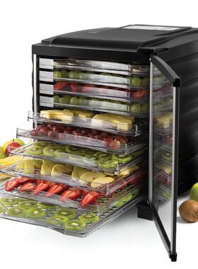 跨境干果机家用工厂蔬菜脱水机不锈钢十层风干机水果烘干机