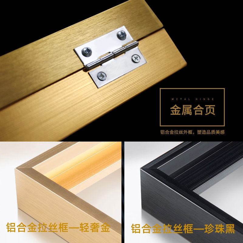 新中式电表箱装饰画遮挡箱带钟表壁画配电箱免打孔九鱼图时钟挂钟图片