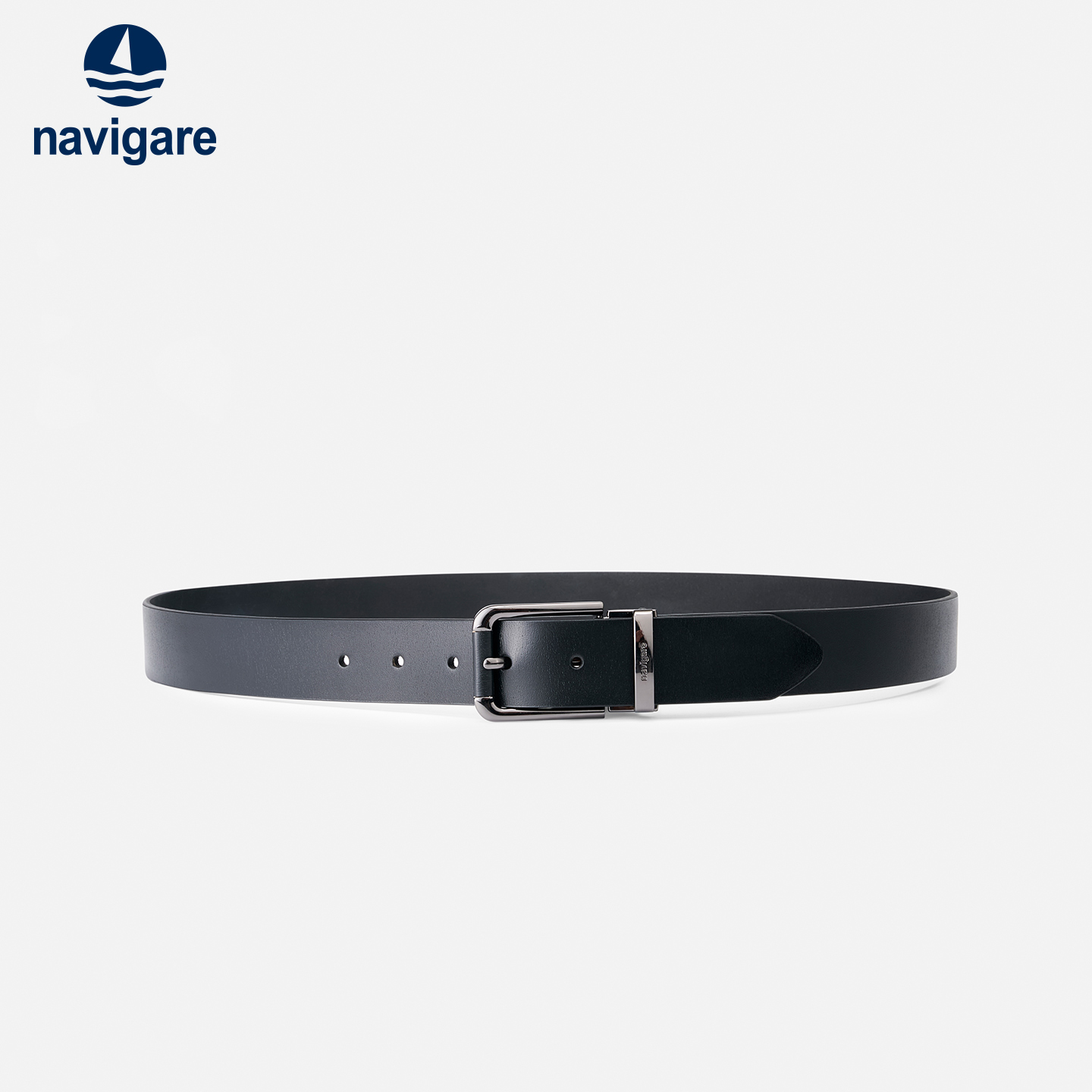 Navigare意大利小帆船男士皮带真皮针扣腰带商务休闲百搭裤带