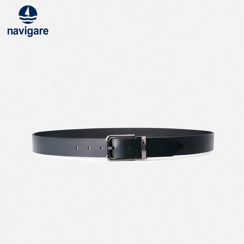 Navigare意大利小帆船男士皮带真皮针扣腰带商务休闲百搭裤带