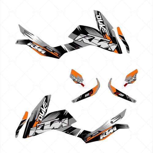 街车摩托车贴纸 适配KTM 11-16DUKE125 200 390 车贴 贴花 贴膜RK