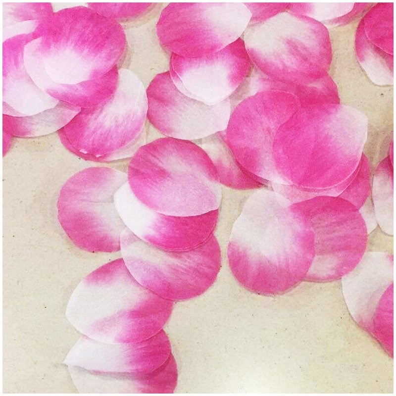 礼宾花瓣仿真玫瑰花瓣粉红婚礼布置礼花填充物结婚专用仿真红花瓣
