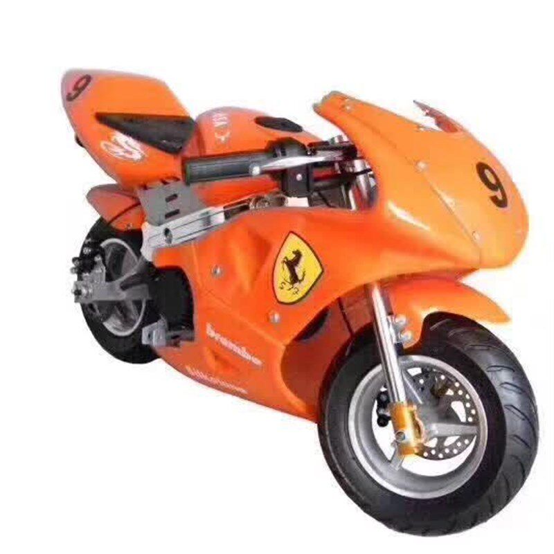 全新迷你儿童小跑车49CC2冲混合油4冲纯汽油电动款小摩托车小趴赛