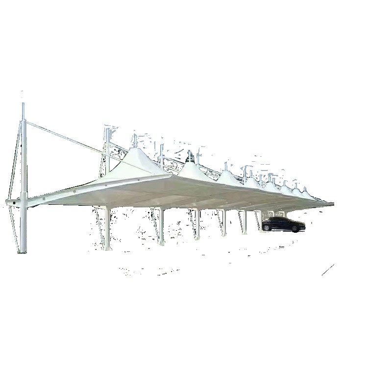 步行街晴雨两用棚景观棚公园休息景观棚膜结构景观遮阳棚冒顶车棚