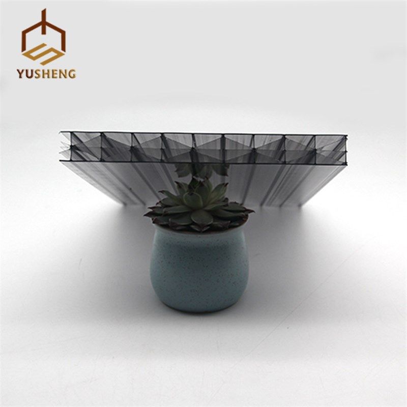 米字形PC阳光板透明卡布隆多层中空PC板雨棚车棚停车游泳池采光板