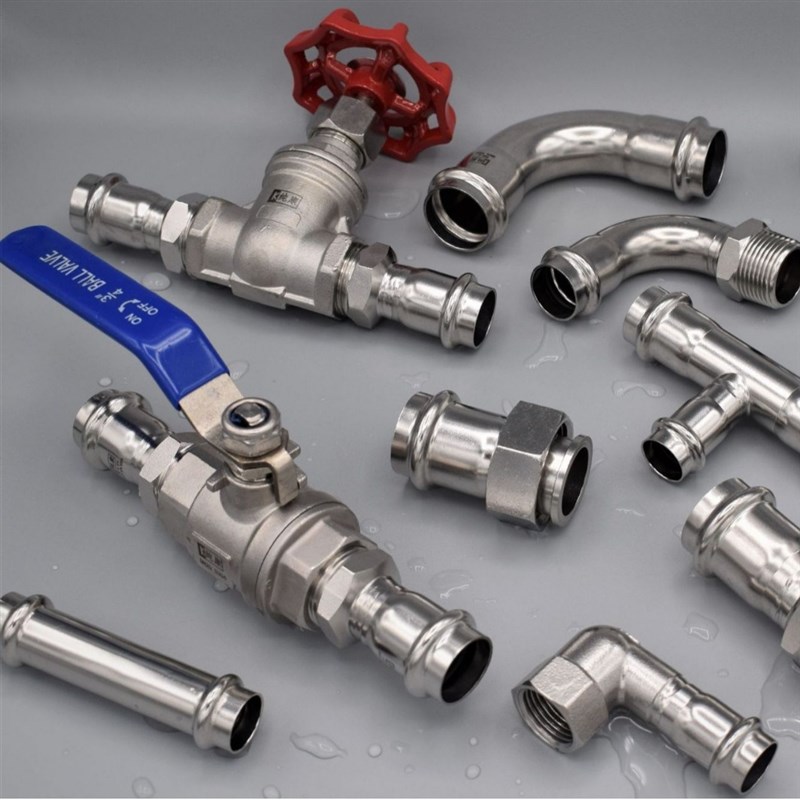 薄壁不锈钢水管管件不锈钢阀门配件不锈钢闸阀给水管弯头三通
