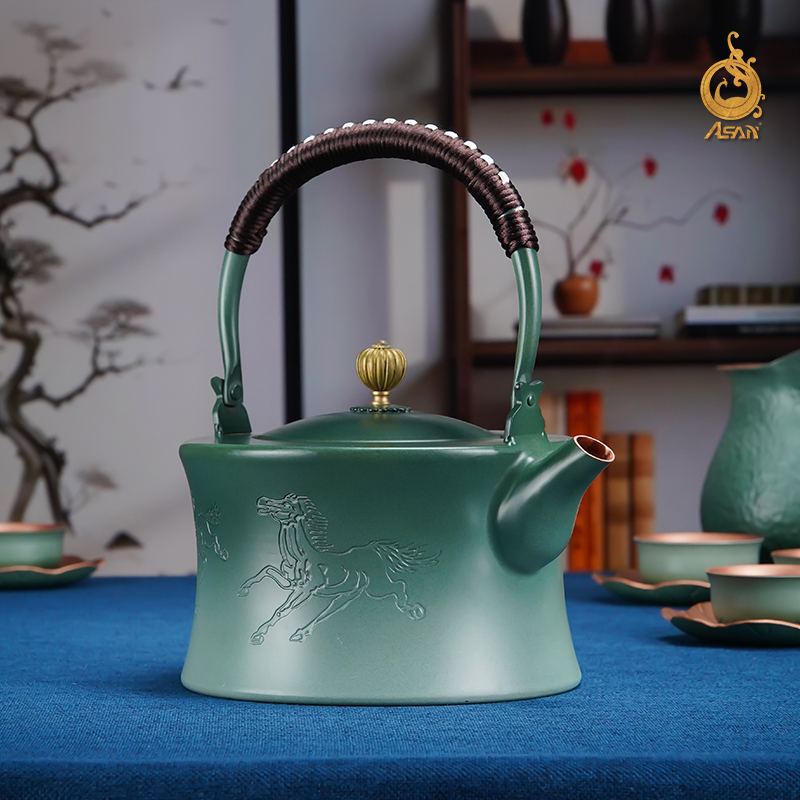 紫铜茶壶《房兵曹胡马茶礼套装》手工大号壶家用办公煮茶具礼盒