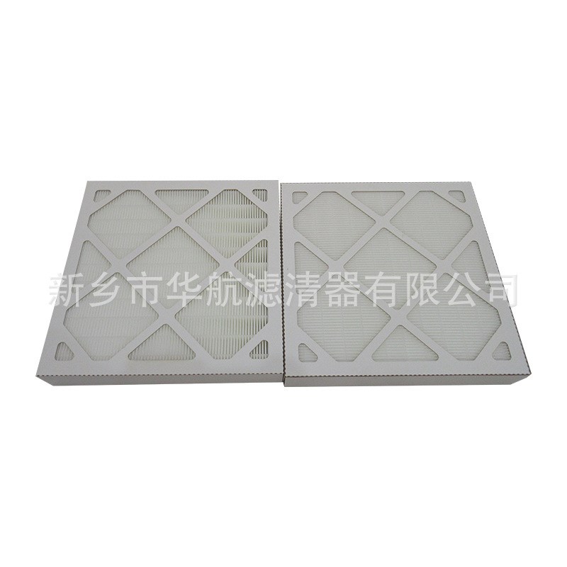厂家供应纸板空气滤芯 板式过滤器除尘滤芯 G4初效空气过滤器