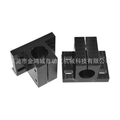 钢制CLNB导向轴支座侧面安装型腰型孔轴承座支架光轴固定座