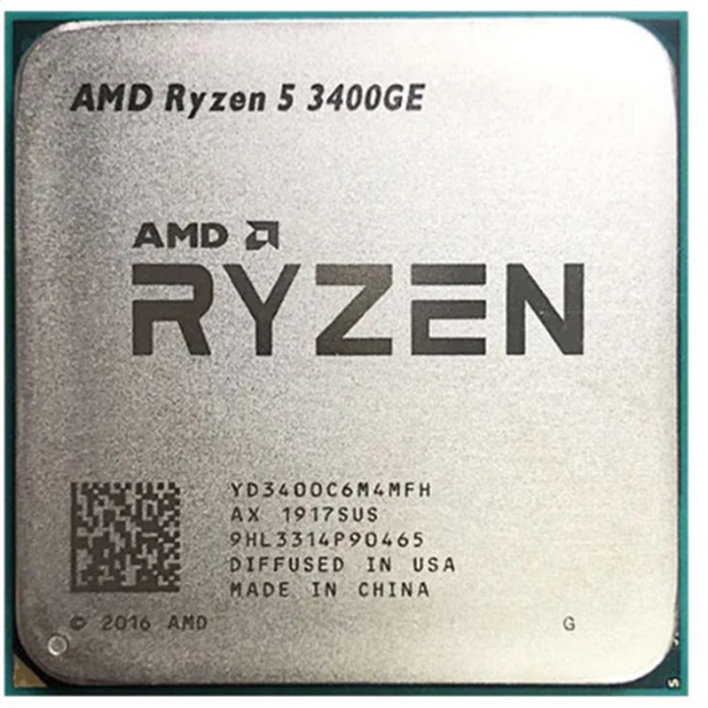 AMD锐龙 R5-2400GE R5-3400GE R5-4650G 4/8CT 3.2ghz 3.3ghz 3.7